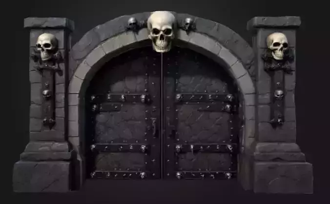 The Bone King Gate 3 Low-poly 3D model