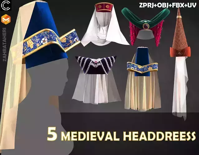 WOMEN MEDIEVAL HEADDRESS