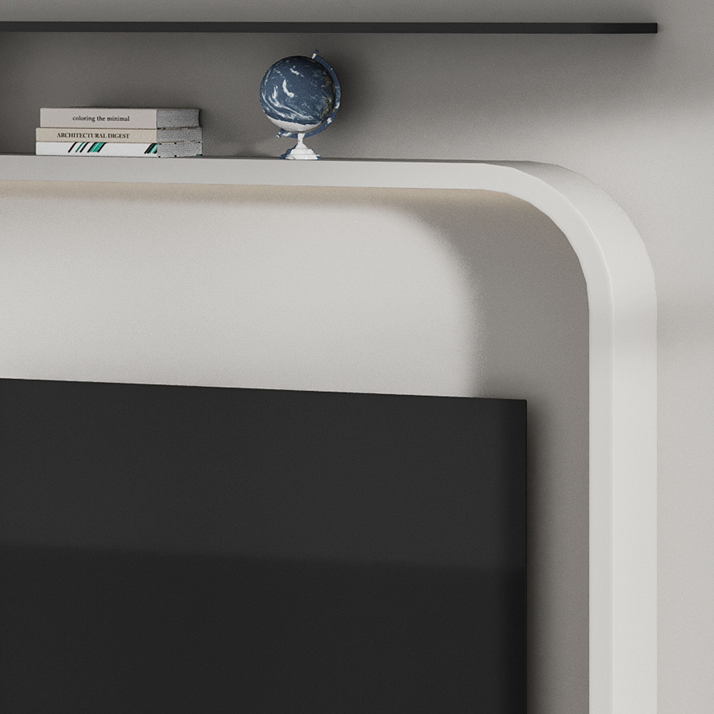 Modern TV Wall 023 3D model_7