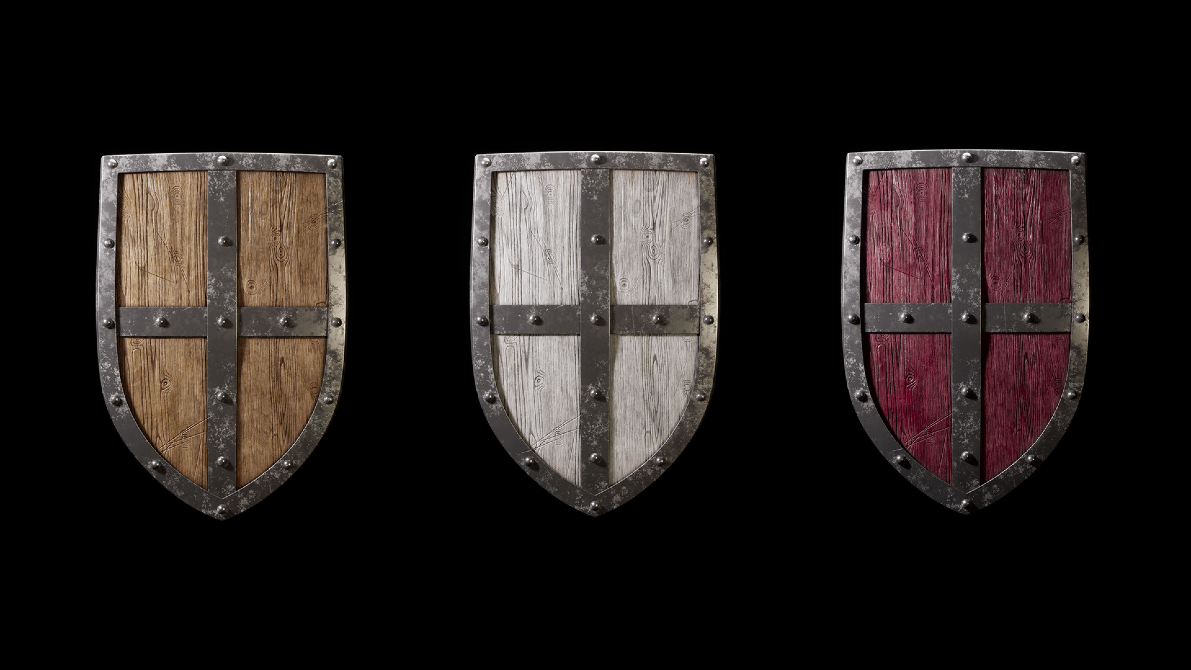 Medieval Shields 3D model_6