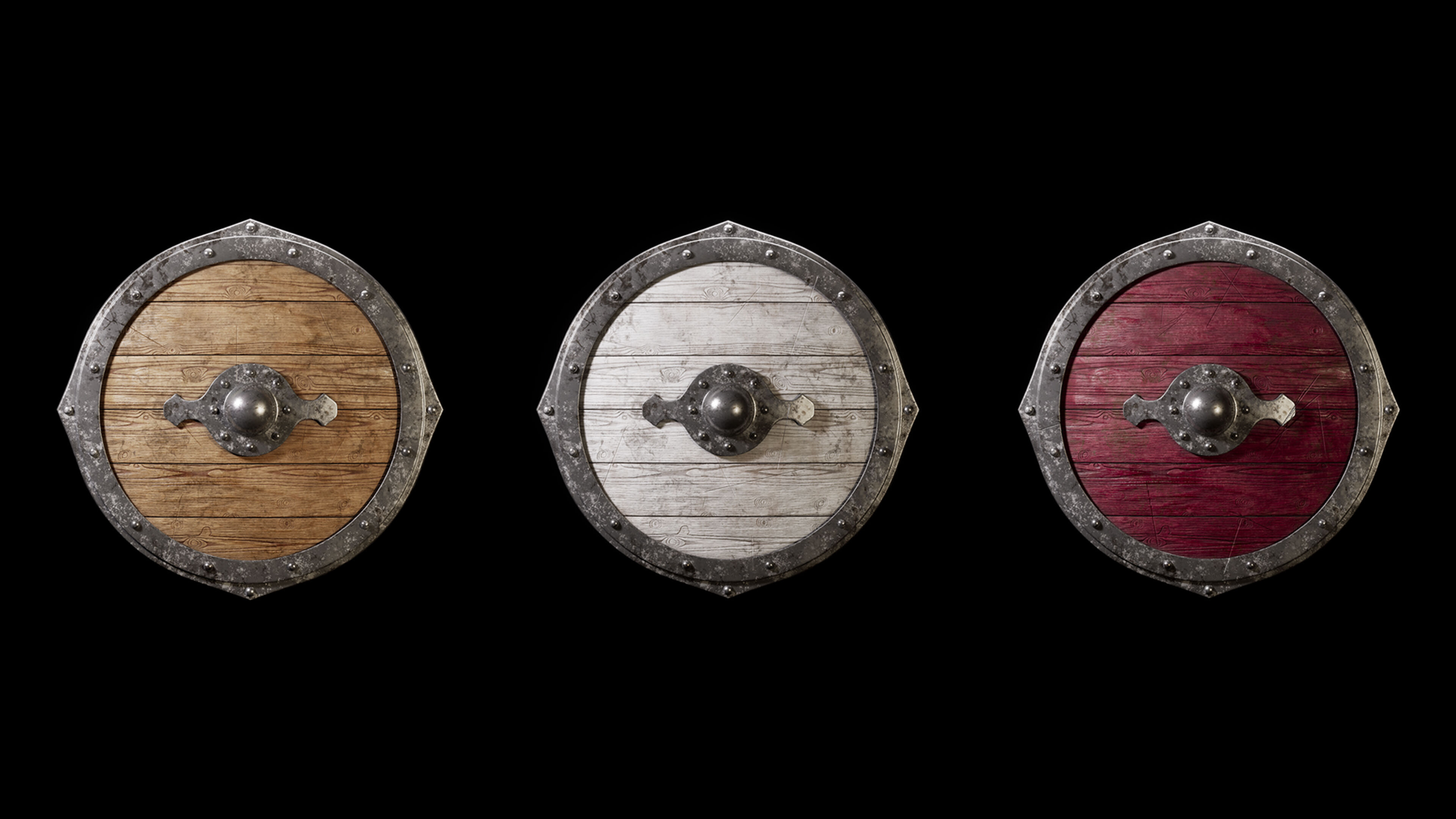 Medieval Shields 3D model_12