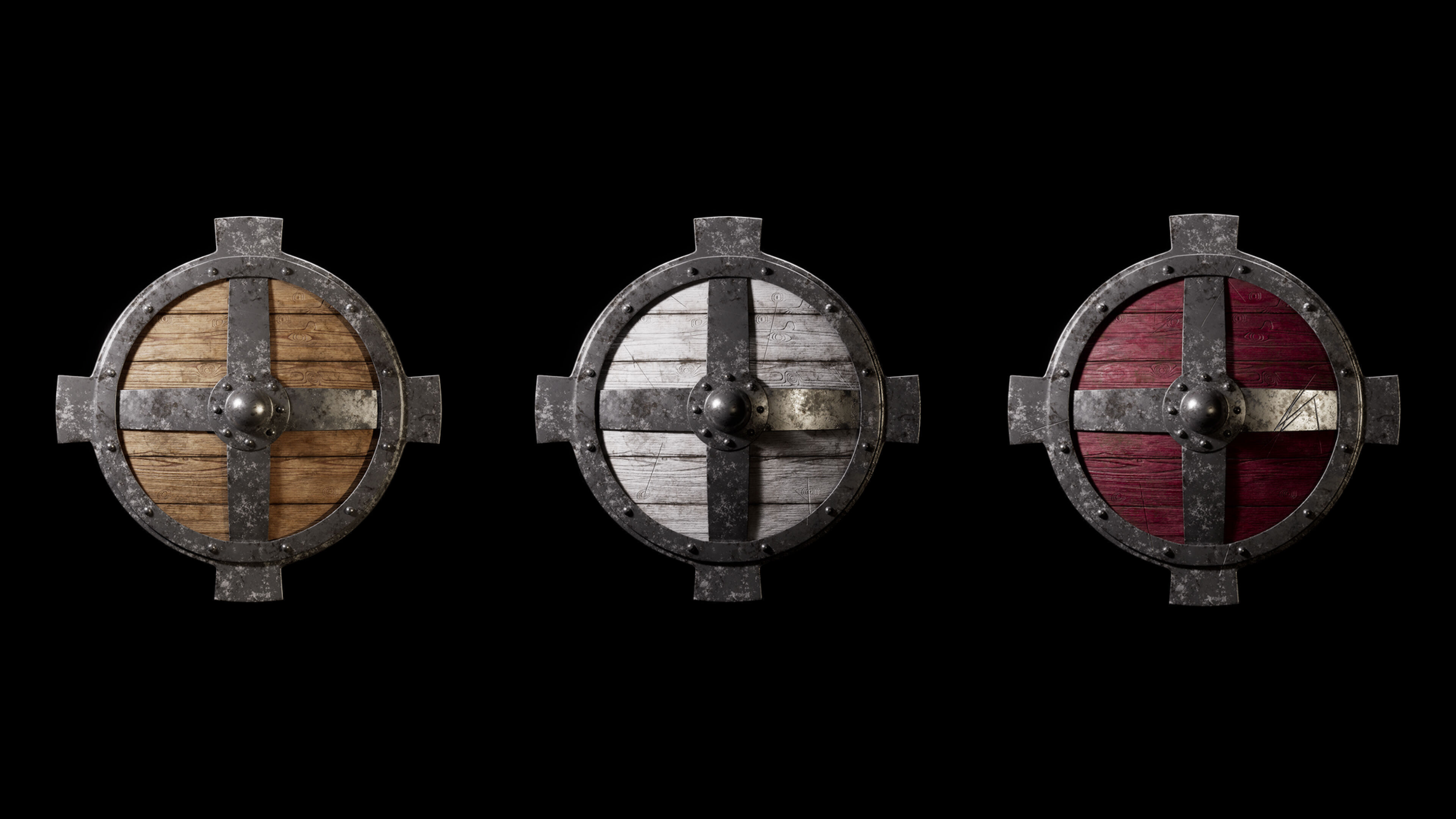 Medieval Shields 3D model_5