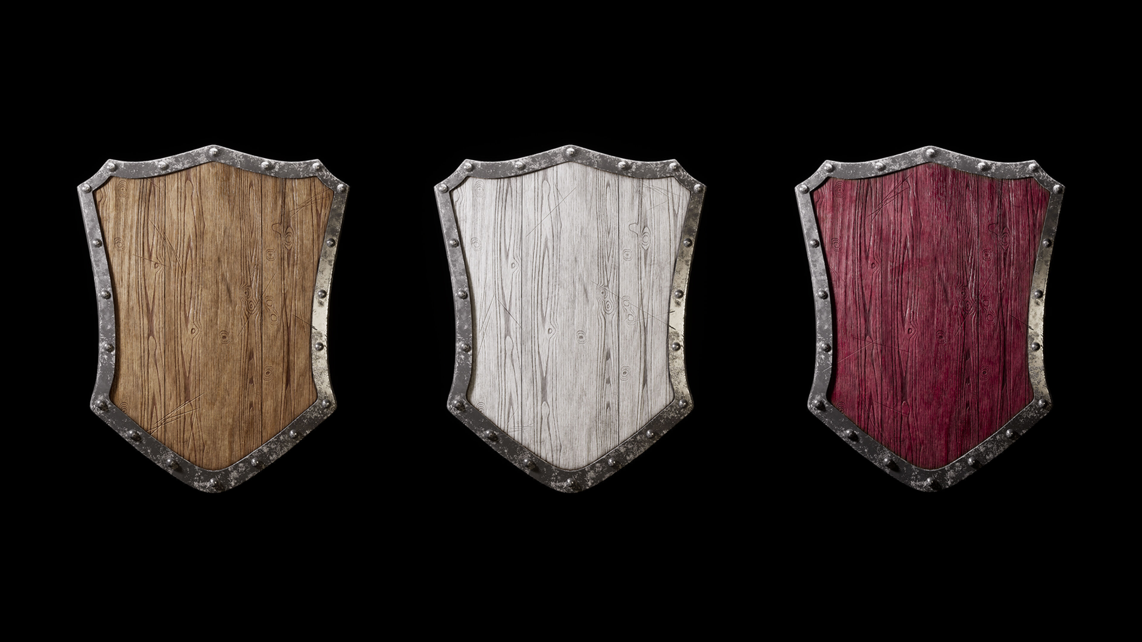Medieval Shields 3D model_10