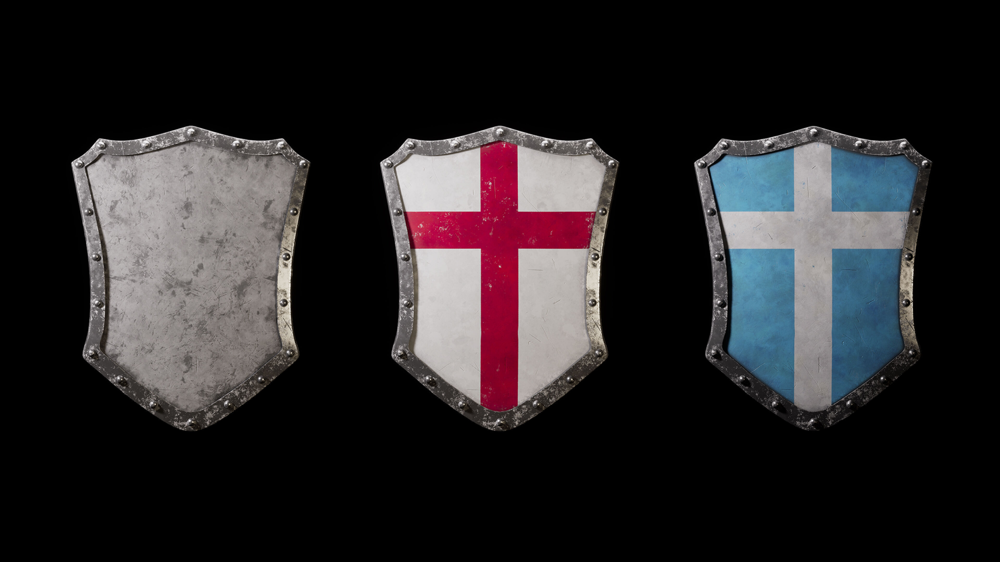 Medieval Shields 3D model_9