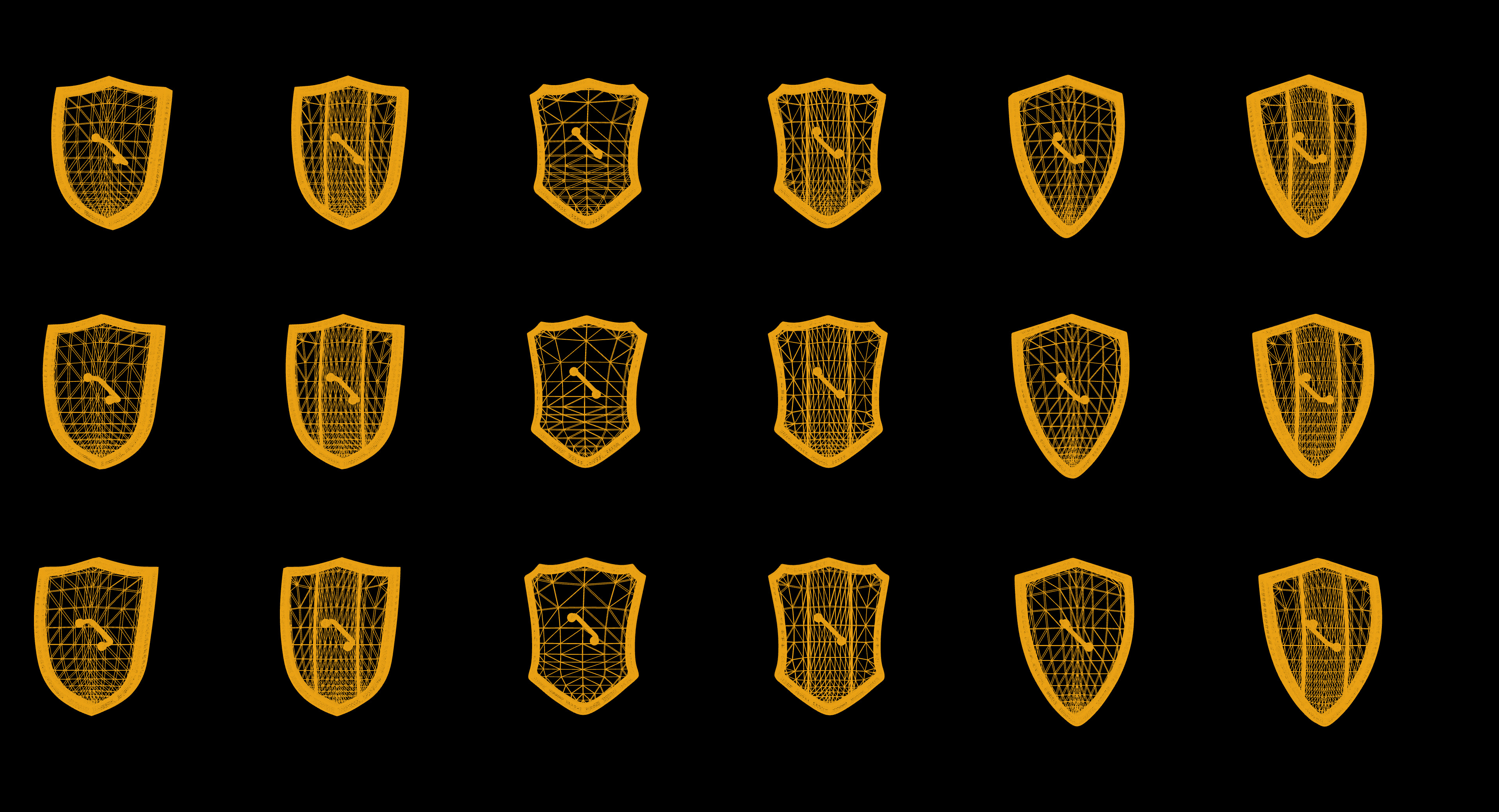 Medieval Shields 3D model_15