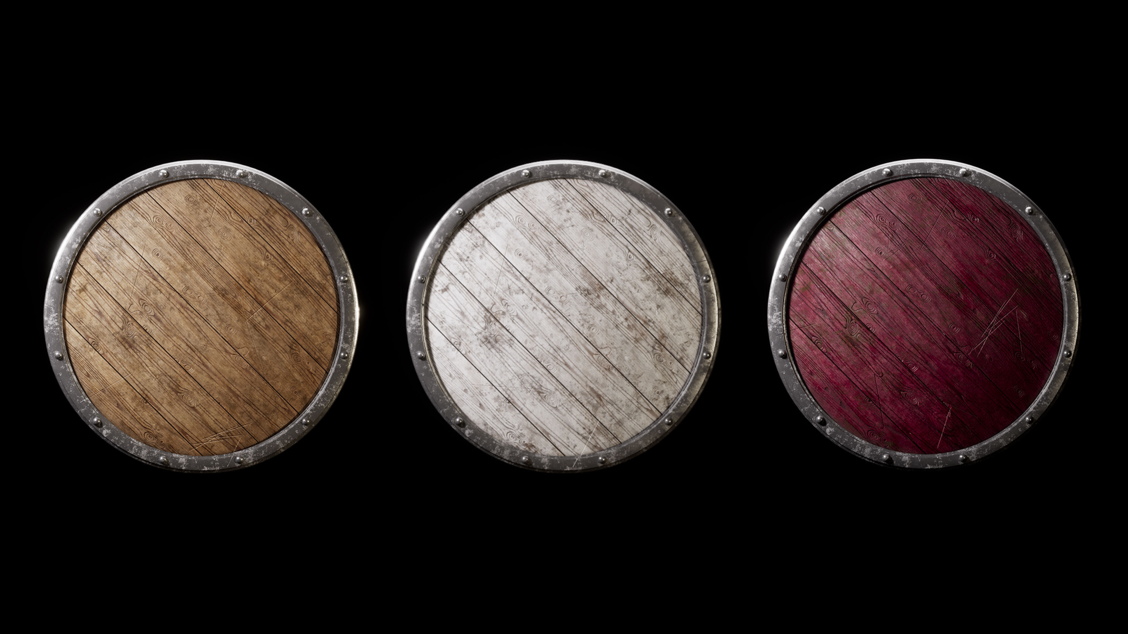 Medieval Shields 3D model_4