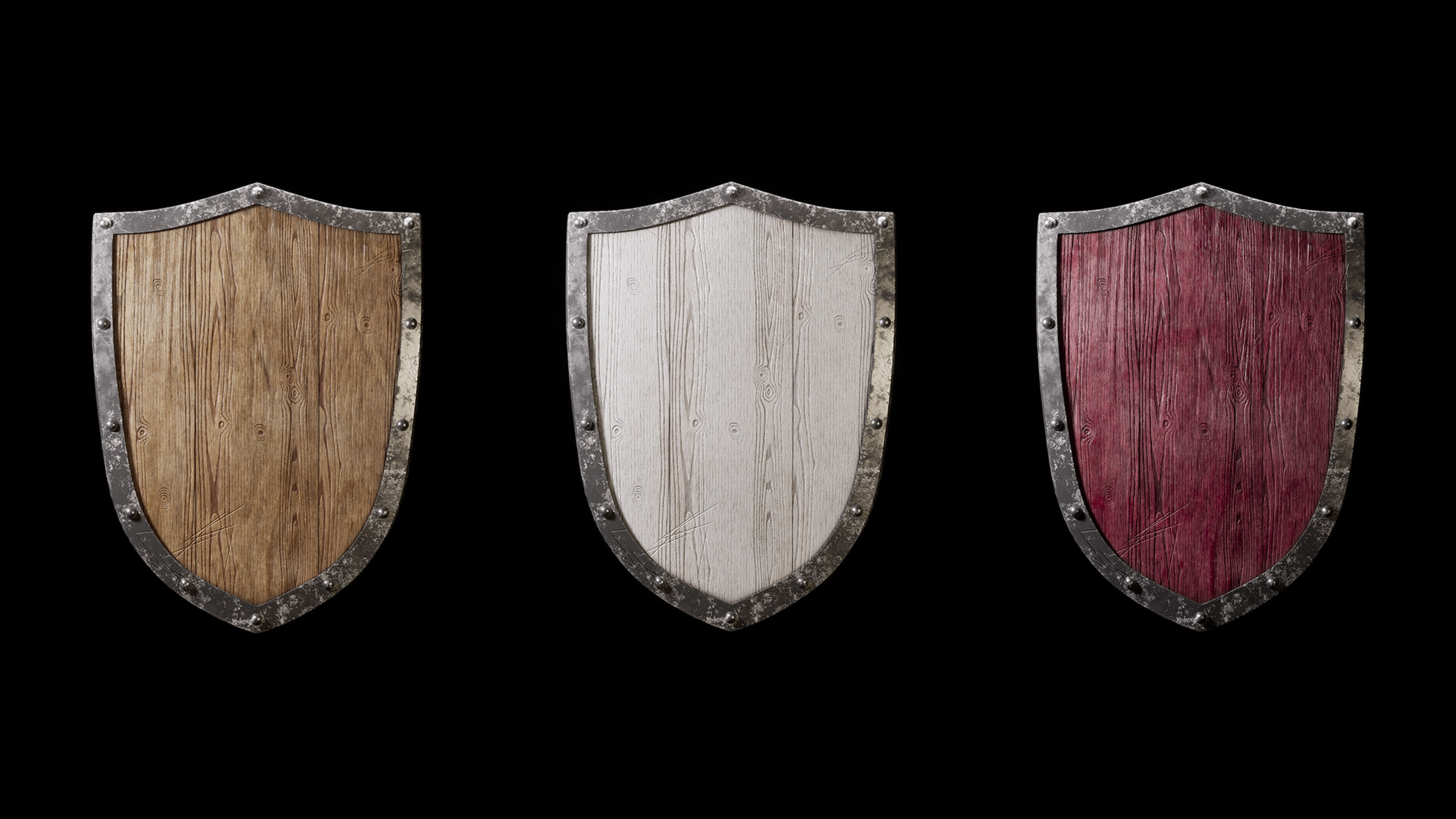 Medieval Shields 3D model_8