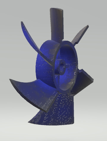 Impeller Free 3D print model_1