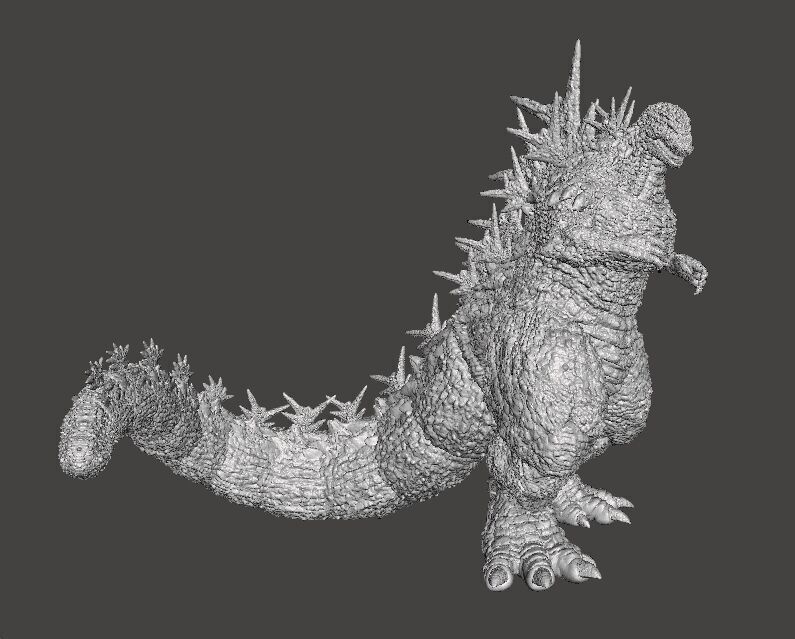 GODZILLA MINUS ONE KAIJU MONSTER MINIATURE GAMES RPG DND 3D print model_1