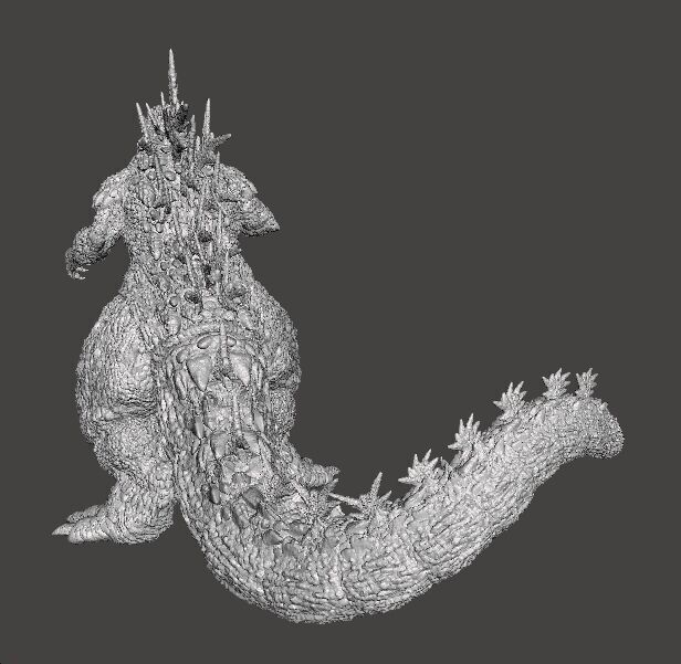 GODZILLA MINUS ONE KAIJU MONSTER MINIATURE GAMES RPG DND 3D print model_6