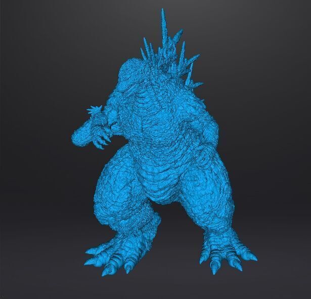GODZILLA MINUS ONE KAIJU MONSTER MINIATURE GAMES RPG DND 3D print model_11