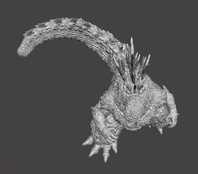GODZILLA MINUS ONE KAIJU MONSTER MINIATURE GAMES RPG DND 3D print model_7
