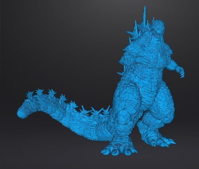 GODZILLA MINUS ONE KAIJU MONSTER MINIATURE GAMES RPG DND 3D print model_9
