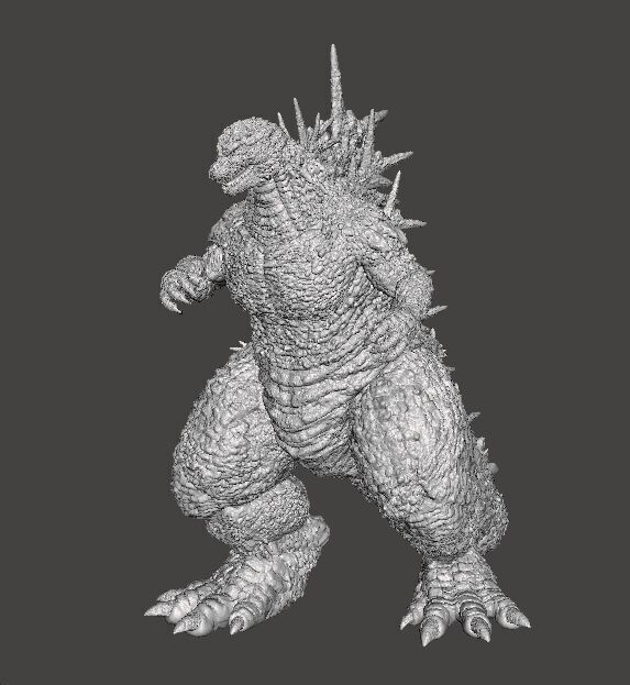 GODZILLA MINUS ONE KAIJU MONSTER MINIATURE GAMES RPG DND 3D print model_3