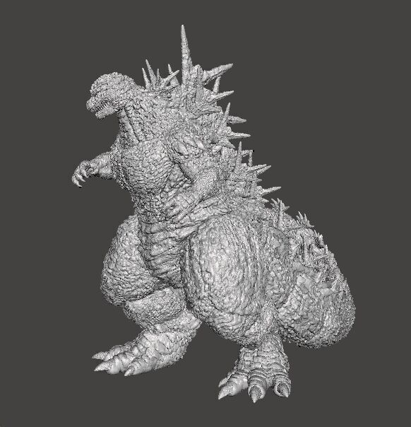 GODZILLA MINUS ONE KAIJU MONSTER MINIATURE GAMES RPG DND 3D print model_4