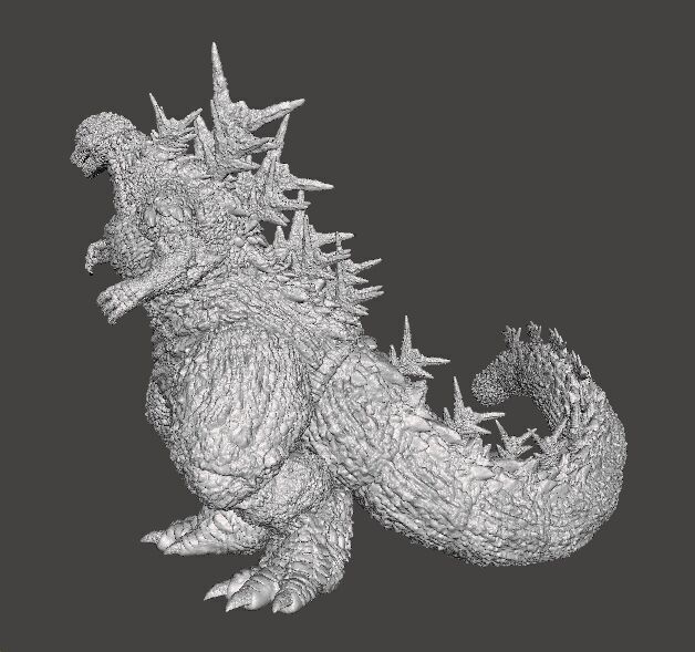 GODZILLA MINUS ONE KAIJU MONSTER MINIATURE GAMES RPG DND 3D print model_5