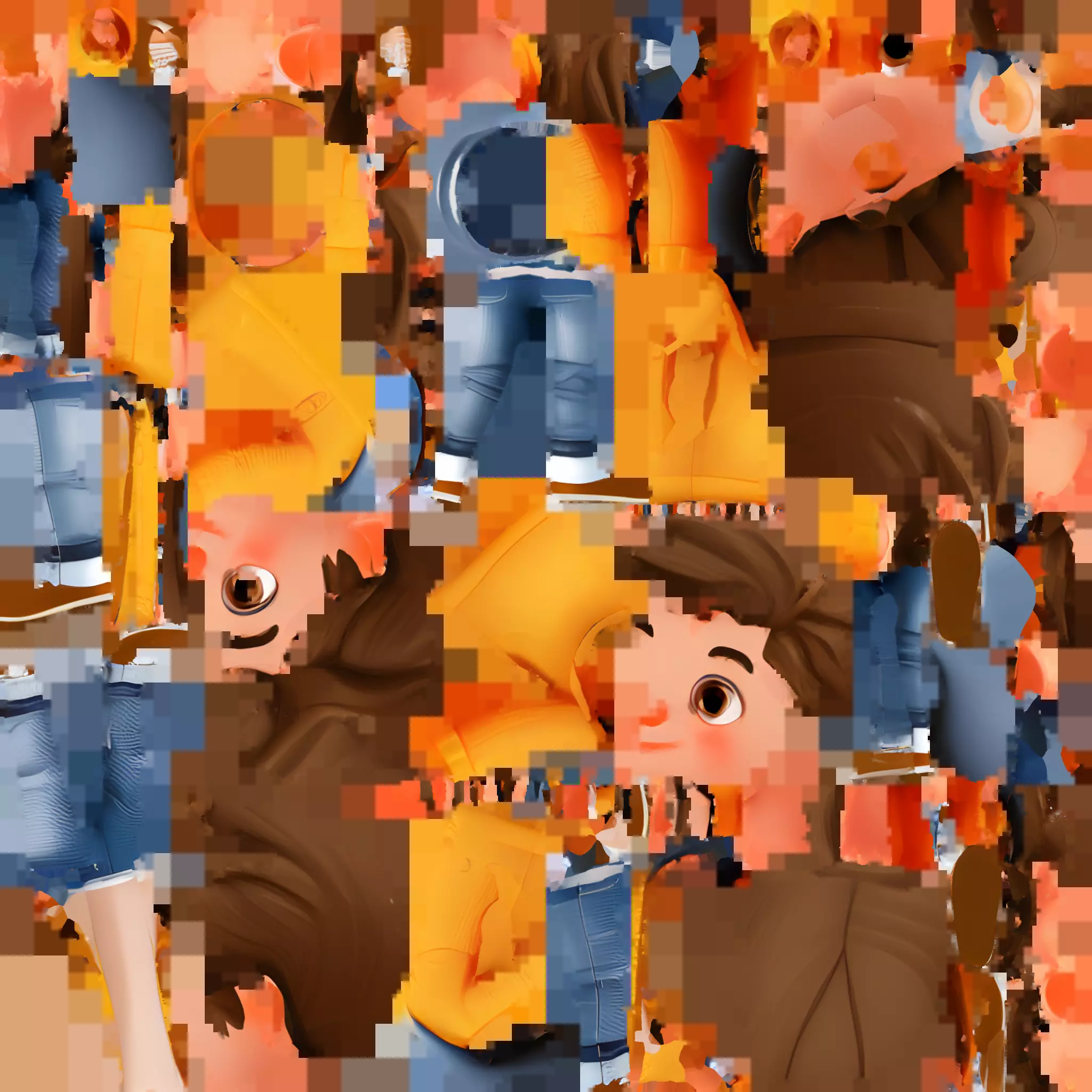 Boy Character model  Low-poly 3D model_0