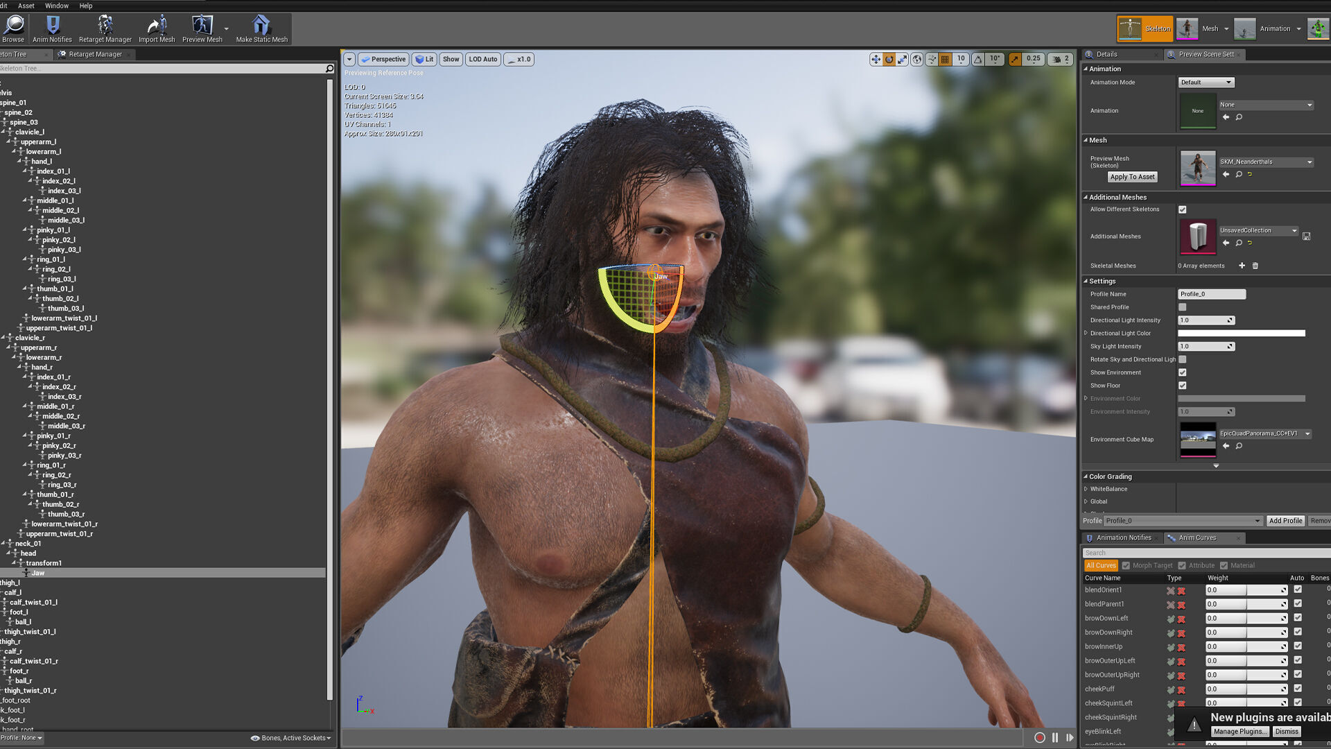 Neanderthal Low-poly 3D model_14