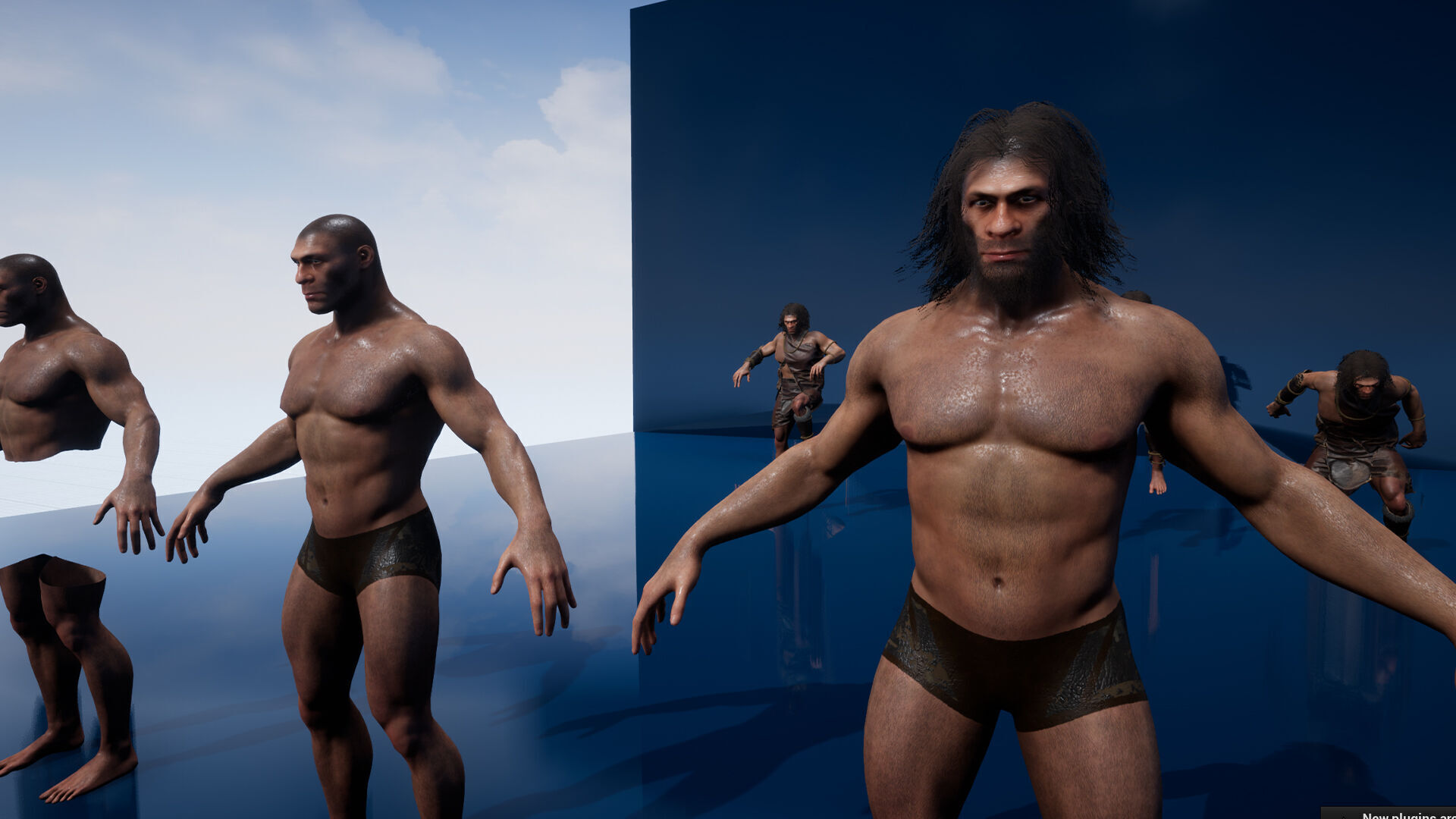 Neanderthal Low-poly 3D model_16