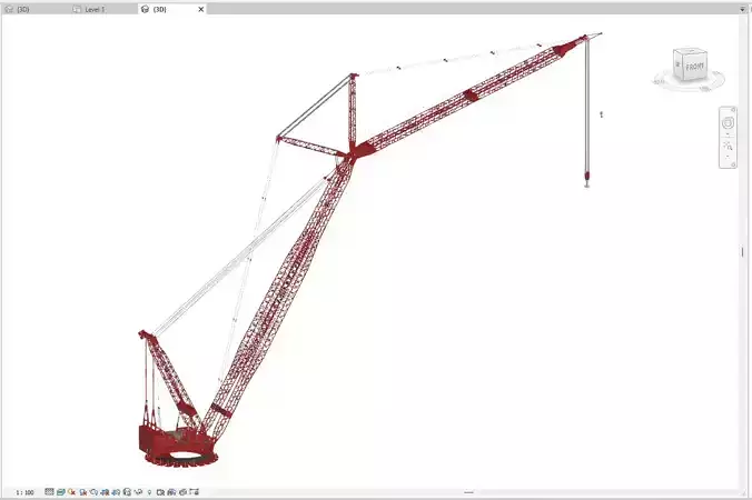 Revit Family Parametric Ringger Crane PTC 35-DS