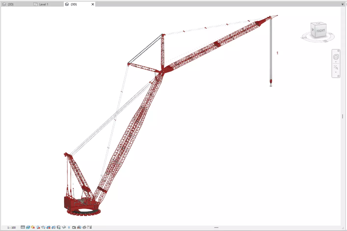 Revit Family Parametric Ringger Crane PTC 35-DS 3D model