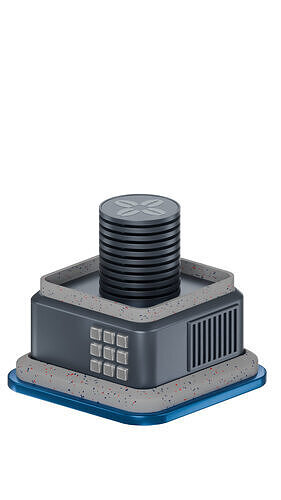 Crypto protection model 3D model
