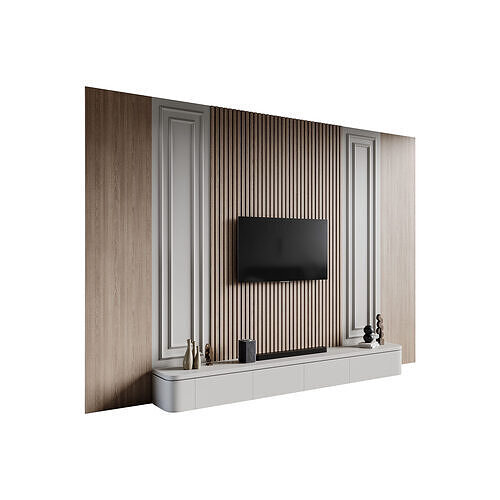 Modern TV Wall 030 3D model