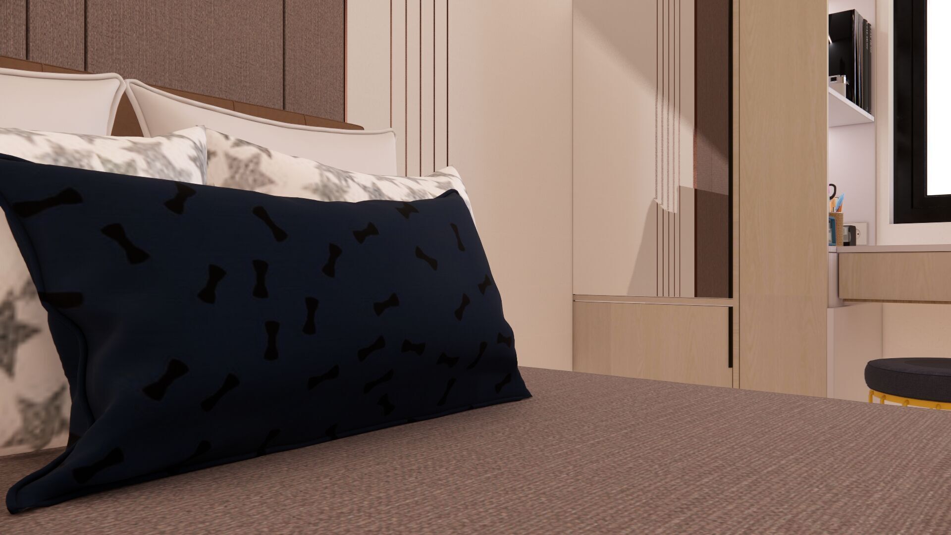 Small Apartment Bedroom Design Smart and Space Efficient  3D model_14