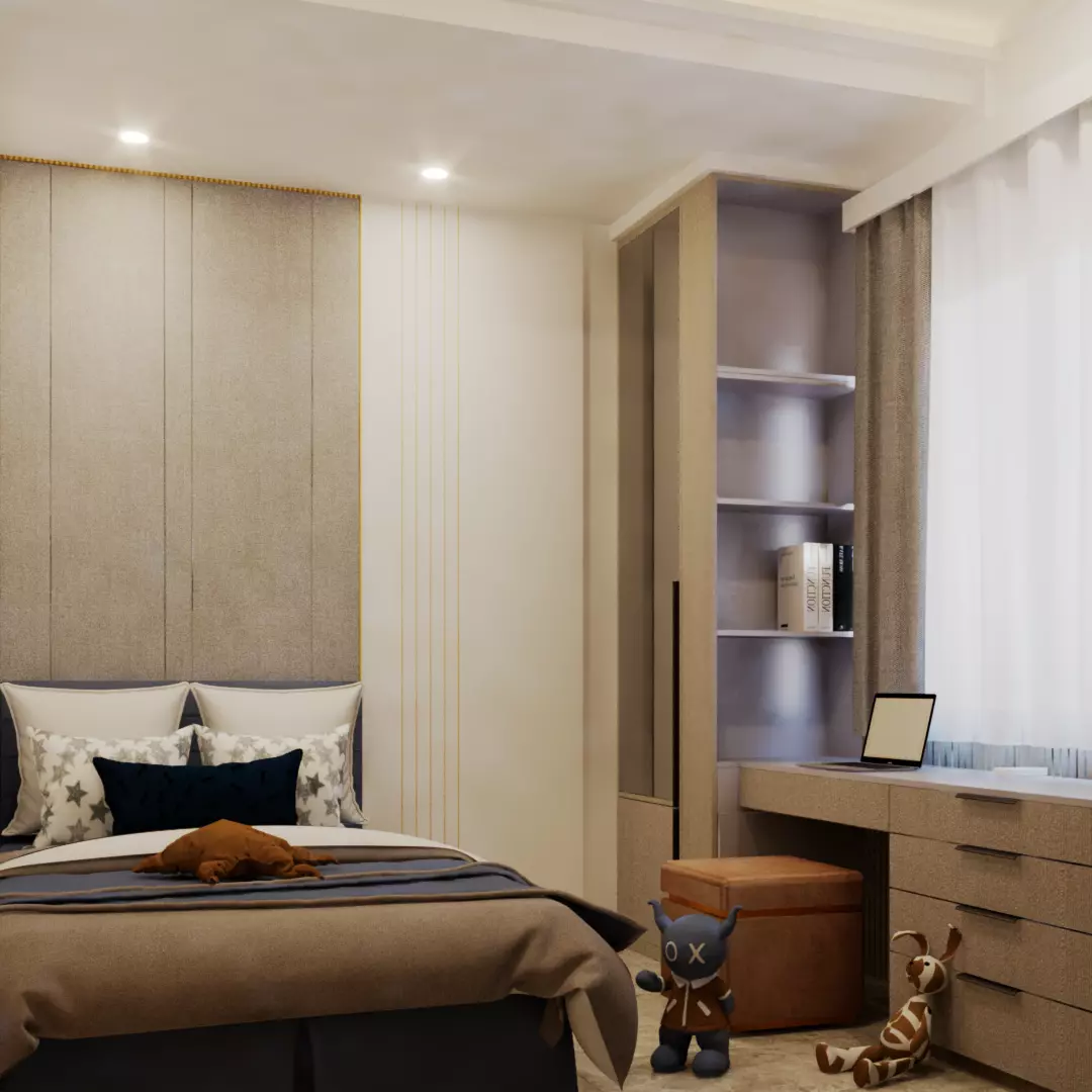 Small Apartment Bedroom Design Smart and Space Efficient  3D model_0