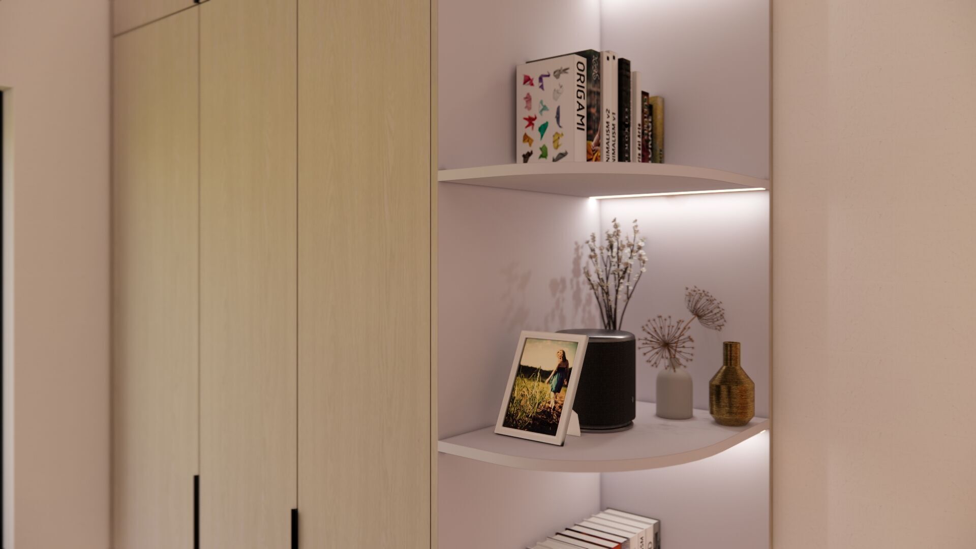 Small Apartment Bedroom Design Smart and Space Efficient  3D model_12