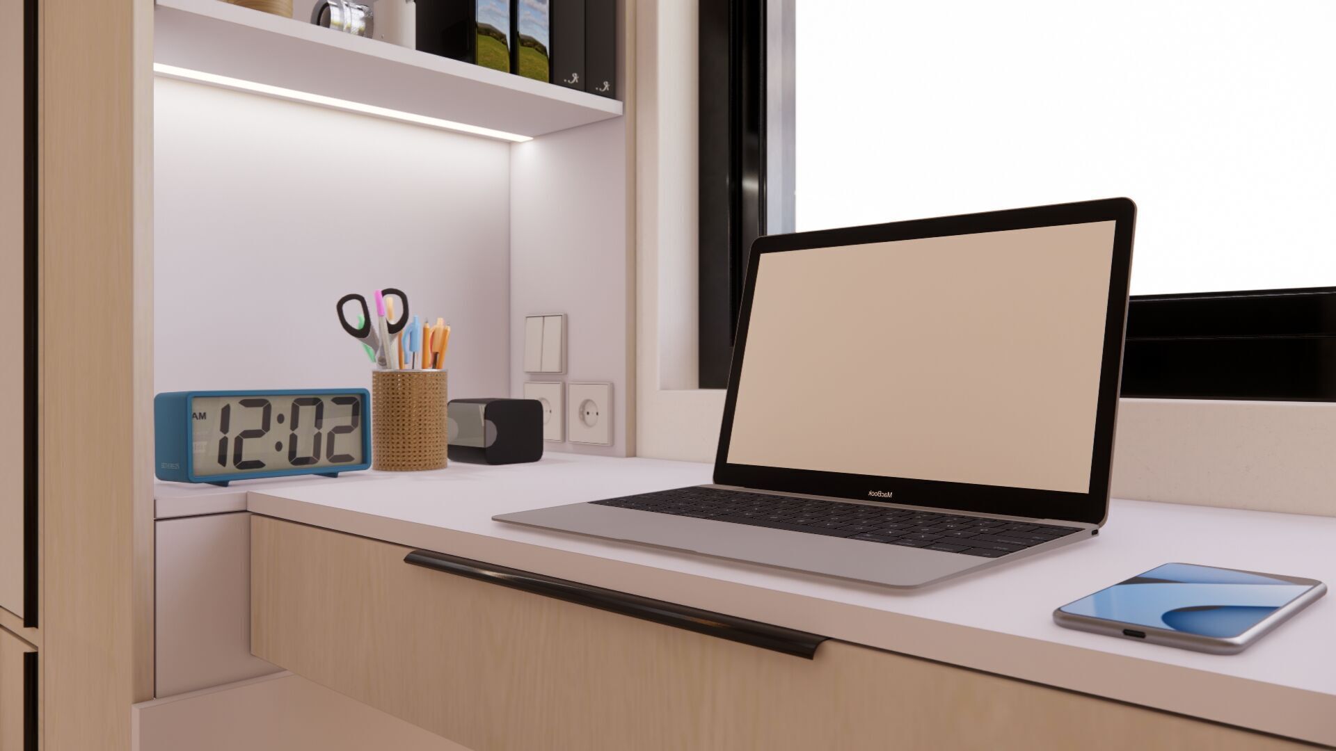 Small Apartment Bedroom Design Smart and Space Efficient  3D model_6