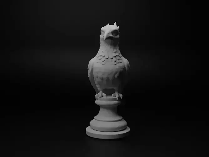 Magpie Animal Bust Chess