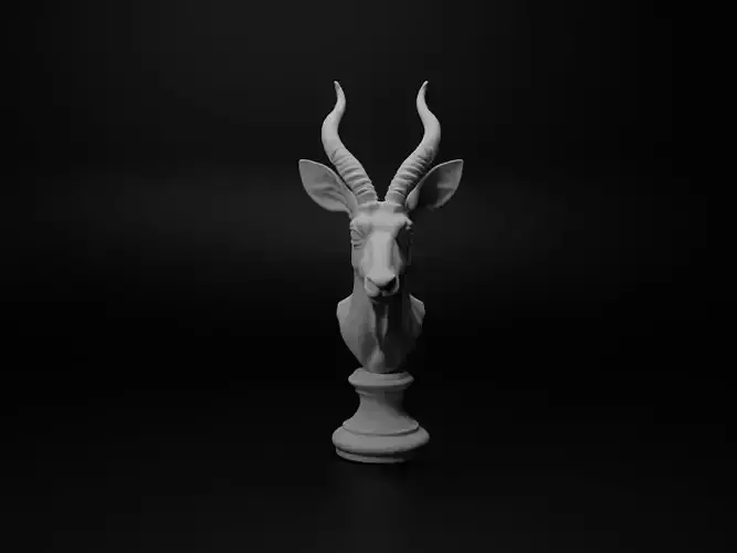 Okapi Animal Bust Chess