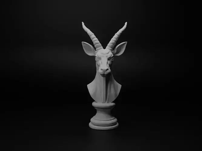 Okapi Animal Bust Chess