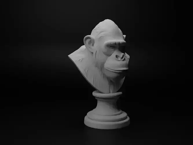 Orangutan Animal Bust Chess
