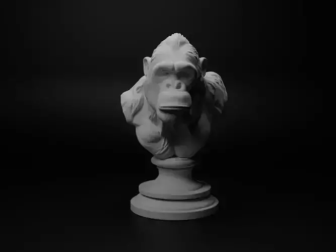 Orangutan Animal Bust Chess