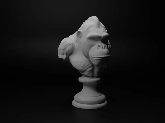 Orangutan Animal Bust Chess
