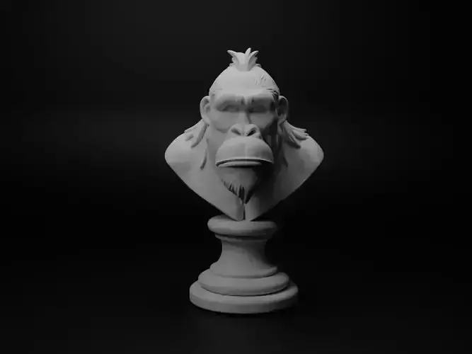 Orangutan Animal Bust Chess