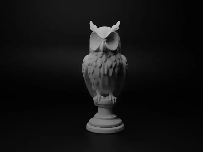 Owl Animal Bust Chess