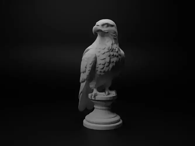 Peregrine Falcon Animal Bust Chess