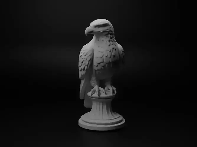 Peregrine Falcon Animal Bust Chess