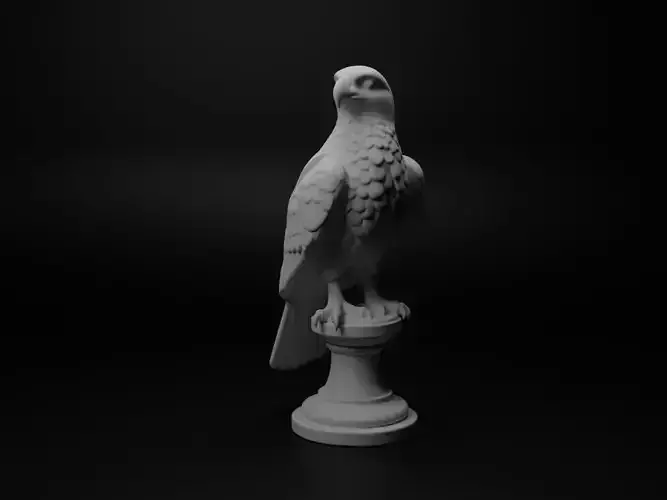 Peregrine Falcon Animal Bust Chess