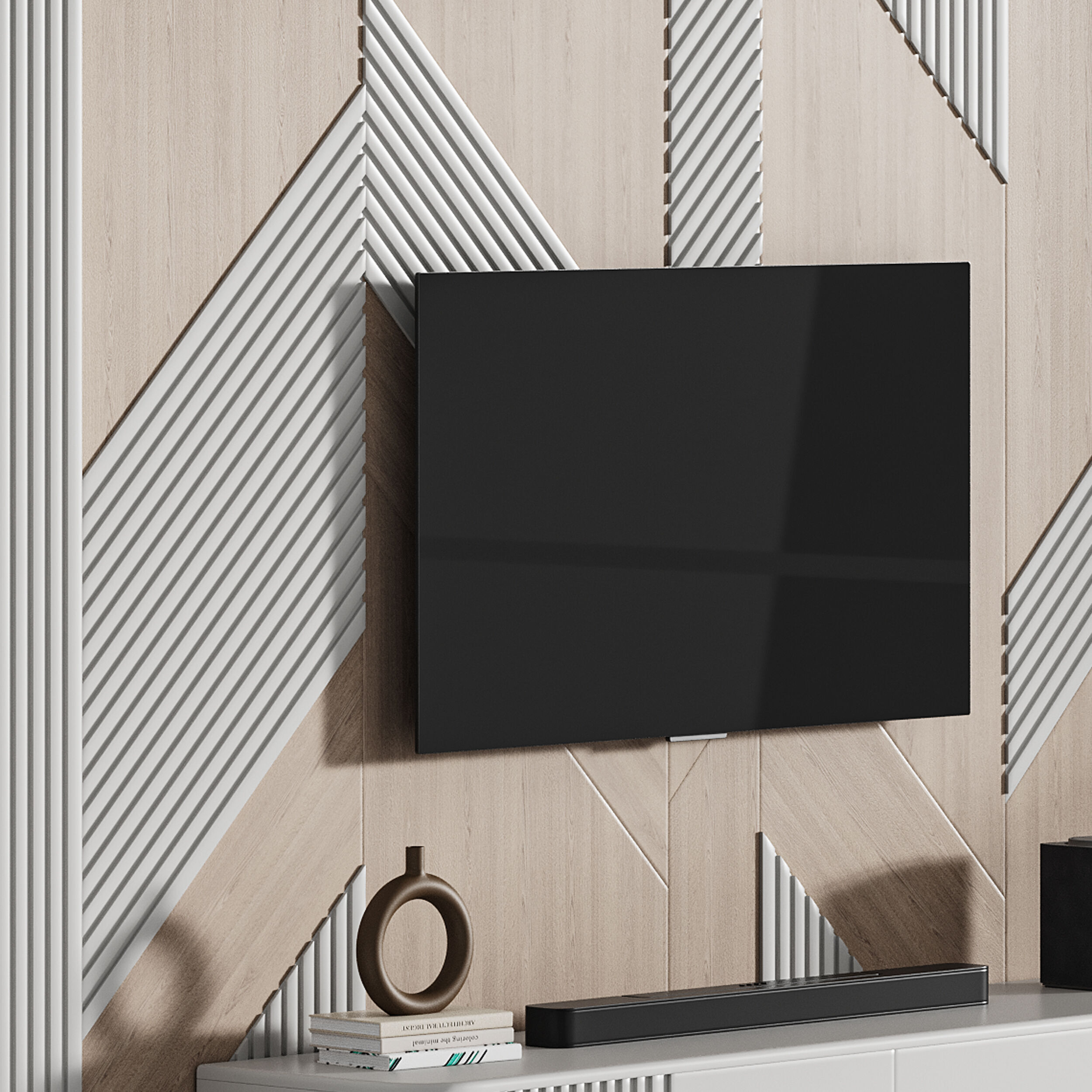 Modern TV Wall 034 3D model_6