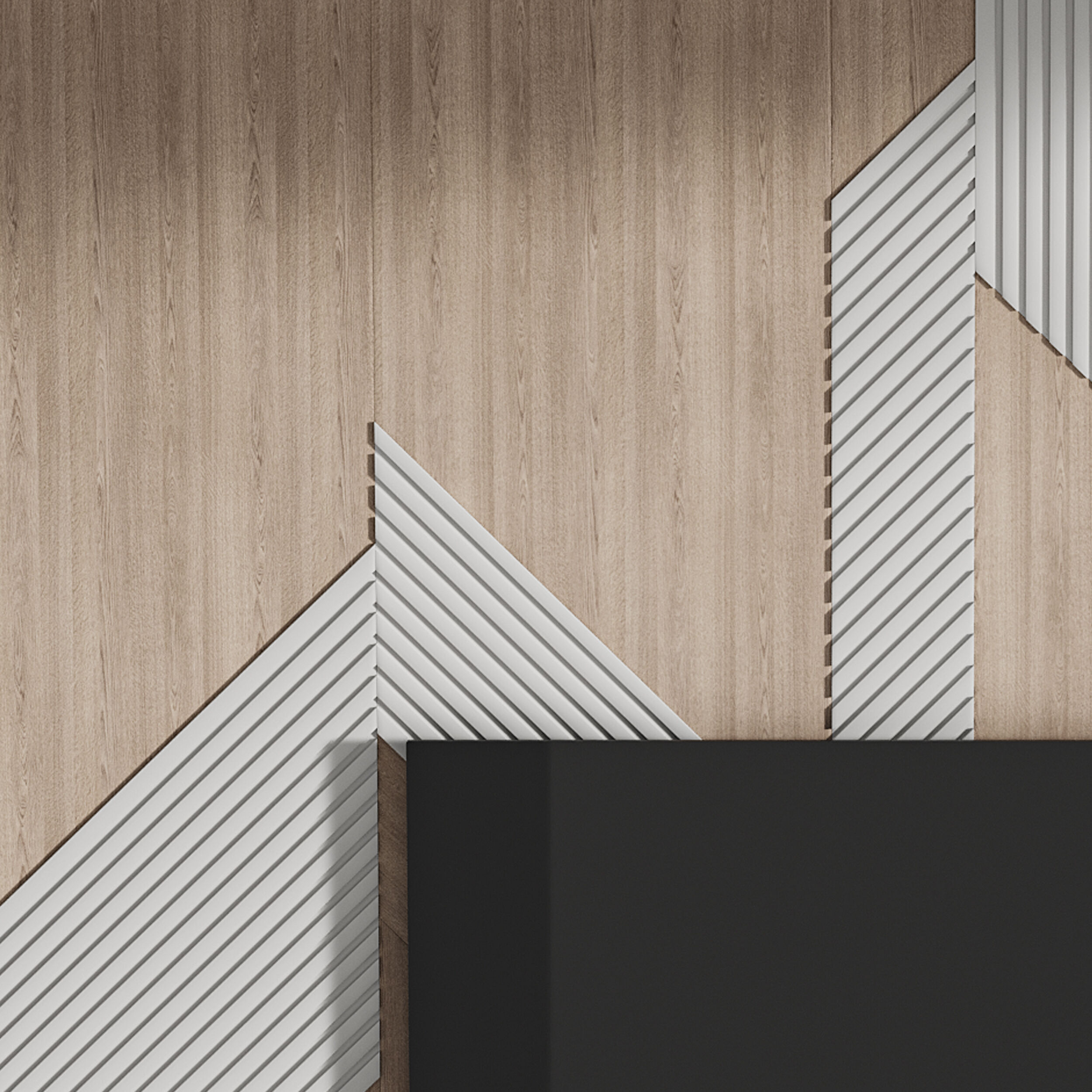 Modern TV Wall 034 3D model_7