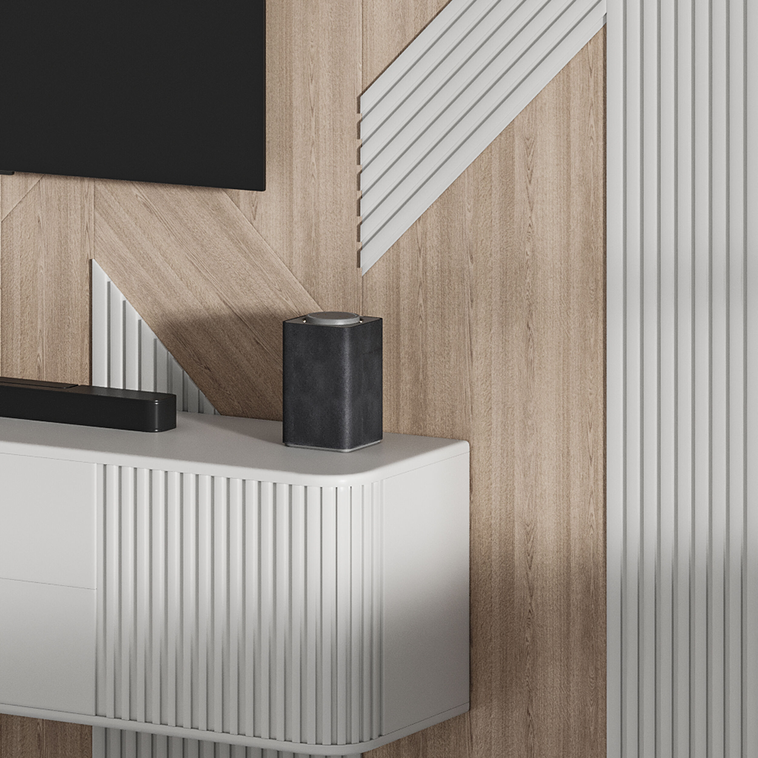 Modern TV Wall 034 3D model_8