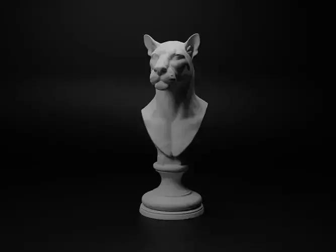 Puma Animal Bust Chess