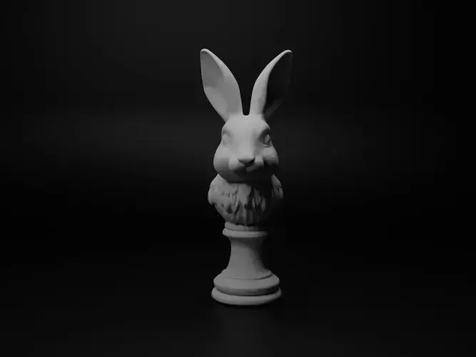 Rabbit Animal Bust Chess