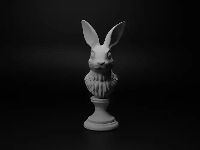 Rabbit Animal Bust Chess