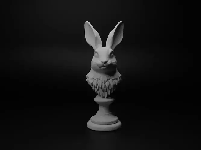 Rabbit Animal Bust Chess