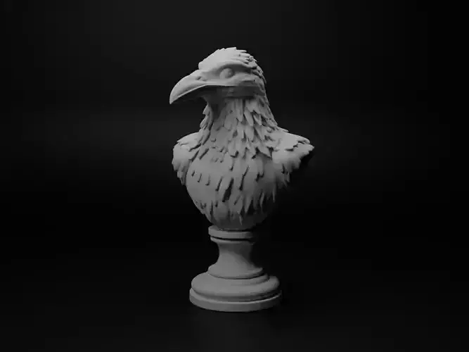 Raven Animal Bust Chess